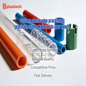 Tube en plastique extrudé sur mesure 10-<span class=keywords><strong>200</strong></span> mm DE, transparent, en PC, ABS, PP, <span class=keywords><strong>PVC</strong></span>, PE, Nylon, rigide, rond, avec service de découpe de précision - Product Image 4
