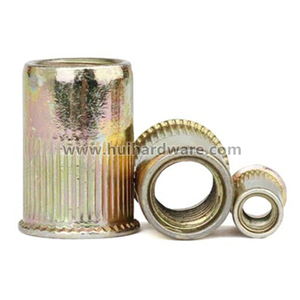 Tuerca Remachable de Acero Roscada UNC de 5/32, 1/4, 5/16, 3/8, 1/2 Pulgadas con Cabeza Plana y Recubrimiento de Zinc - Product Image 1