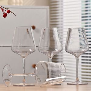 Verres à vin rouges/blancs transparents robustes de 12 oz avec longues tiges pour les fêtes, les mariages et l'usage domestique - Product Image 5