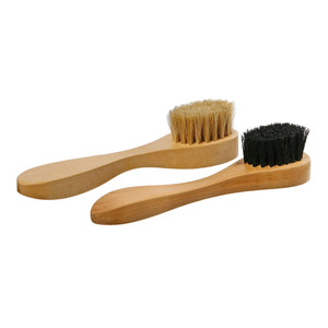 Garanzia di qualità in legno manico scarpe spazzole SS007 setola naturale per un'efficace applicazione di crema per scarpe - Product Image 1