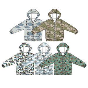Abrigo con cremallera de manga larga para niños, diseño de patos mallard, personalizado, de boutique, nuevos diseños, para caza, venta al por mayor, ropa infantil para hermanos, nuevos estilos - Product Image 2