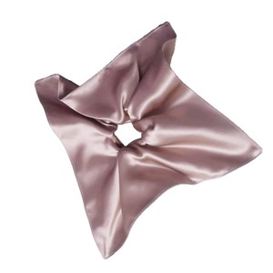 وشاح حريري 100٪ مزدوج الوجه بتصميم هندسي مربع، إكسسوارات شعر على الطراز الكوري، وشاح شعر كبير مصنوع يدويًا من قماش الساتان للنساء - Product Image 5