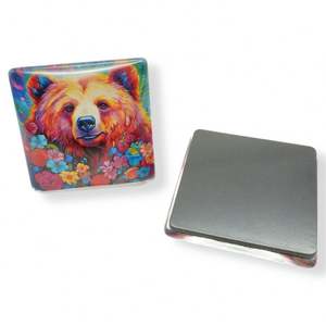 Custom Design Country City Landmark Animals Souvenir Gifts <b>Square</b> Refrigerator <b>Magnet</b> - Product Image 6
