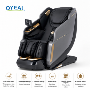 Modern PU Leather Massager <b>Chair</b> 3D <b>Zero</b> <b>Gravity</b> Intelligent Voice Control Hot Compress Luxurious - Product Image 4