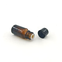Bouchon intérieur en plastique semi-transparent de 11 mm en forme de bol pour flacon d'huile essentielle en verre de 18 mm