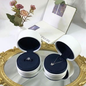 Custom Cylinder Jewelry Boxes Pu Leather Ring Necklace Pendant <b>Box</b> Cylinder Jewelry <b>Packing</b> <b>Box</b> Free Sample Available - Product Image 5
