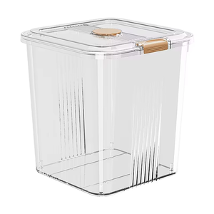 Seau à riz en plastique pour la maison, anti-insectes, anti-humidité, conteneur hermétique, 6L 10L 20L <span class=keywords><strong>30L</strong></span> 50L, pour le stockage des céréales, de la farine et des aliments - Product Image 2