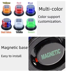 Luce di Segnalazione Solare LED di Alta Qualità per il Traffico, Luce Lampeggiante Ambra Solare per la Sicurezza - Product Image 4