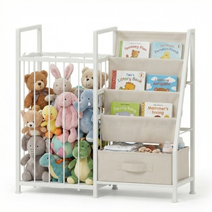 Nursery <span class=keywords><strong>Montessori</strong></span> Baby Bookcase Book Shelf in metallo <span class=keywords><strong>legno</strong></span> per bambini Baby Toy Storage Organizer per bambini Bookshelf - Product Image 2