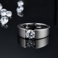 Bague en argent 925 véritable pour homme avec moissanite, haute dureté, ne se décolore pas, bijoux