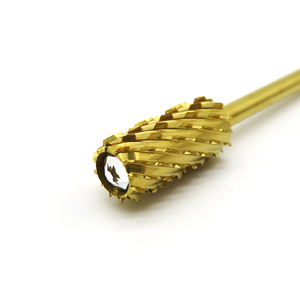 Đầu mài móng tay bằng carbide hình trụ lớn, màu tím vàng bạc, pha lê, cắt R, 4XC, 3XC, đầu mài điện, dụng cụ cắt da thừa cho máy mài móng - Product Image 5