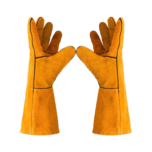 Heat Resistant Genuine Cowhide Leather <b>Touch</b> <b>Screen</b> Eco-Friendly Outdoor Plain Welding <b>Gloves</b> Tig - Product Image 1