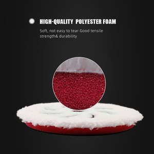 Tampons de polissage en microfibre SPTA 6'' T20, tampons en microfibre pour grandes surfaces, pour polisseuse à double <span class=keywords><strong>action</strong></span>, éliminent les rayures fines - Product Image 5