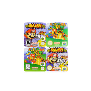 Autocollants de cartouche de jeu vidéo super smash bros marlo 64 pour n64 Nintondo 64 - Product Image 2