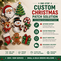 Patchs brodés personnalisés en chenille scintillante pour sapin de Noël, thermocollants, décoratifs pour les fêtes, pour sacs fourre-tout en jean et sweats-shirts