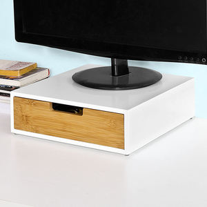 Organizzatore per Ufficio e Cucina, Supporto per Monitor in Bambù, Scatola <span class=keywords><strong>Porta</strong></span> <span class=keywords><strong>Capsule</strong></span>, <span class=keywords><strong>Porta</strong></span> Cialde di Caffè e Organizzatore per K-Cup - Product Image 5