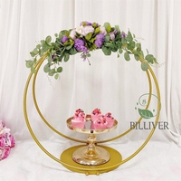 Nouveau support à gâteau en fer décoration de table à dessert support de gâteau support fournitures de mariage décoration décorations de gâteau de mariage support de table