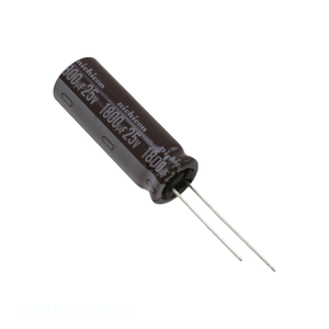 Condensateur UPM1E182MHD CAP ALUM 1800UF 20% 25V RADIAL à montage traversant 1800 uF - Product Image 1