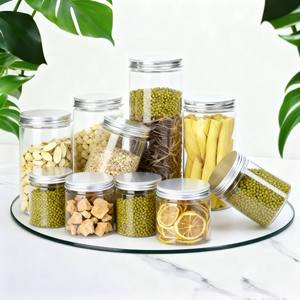 Precio de Fábrica, Frascos de Plástico PET Transparentes de 2oz y 4oz con Tapa de Rosca para Dulces, Polvo, Crema, Miel (Logotipo Personalizado Disponible) - Product Image 2