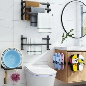 Salle de bain Pantoufles suspendues Mur sans poinçon sans clou <span class=keywords><strong>Douche</strong></span> Chaussures suspendues <span class=keywords><strong>Porte</strong></span>-serviettes - Product Image 3
