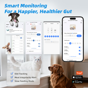 Comedero Automático para Perros Grandes de 15L con Wifi, Temporizador y Aplicación, Dispensador de Comida Elevado con Ventana Visible, Comedero Inteligente para Mascotas - Product Image 2