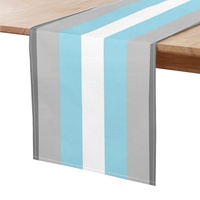 Chemin de table personnalisé Demiboy en polyester imprimé arc-en-ciel gay, idéal pour la mise en place quotidienne de la table à manger et l'arrangement de fêtes à thème