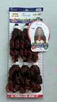 En gros BELLE 6X 12 pouces 100 grammes Cheveux bouclés français pour tressage, double trame machine, cheveux lisses pour crochet, tresses africaines, non inflammables