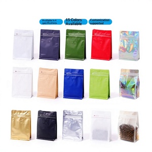 Copack 1kg Kaffeebohnen Achtseitig Versiegelte Aluminiumfolie Kraftpapier Lebensmittelgeeignete Siebdruckbeutel mit Reißverschluss und Luftventil - Product Image 4