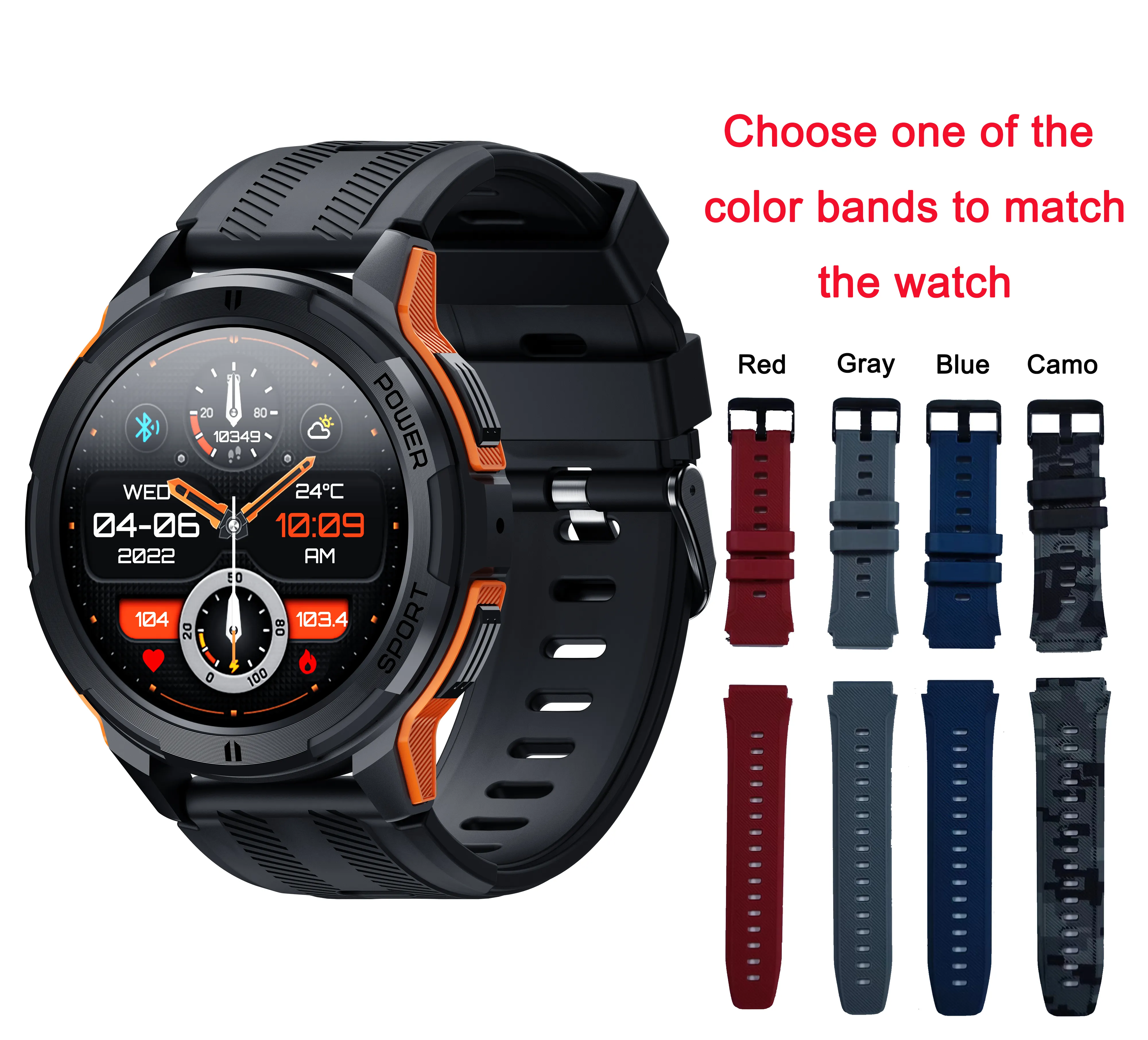 AMOLED Newest C25 BT Call 100+ styles Sport smart watch 410mAh Battery smart bracelet Man cheap Reloj SC25 smart watch