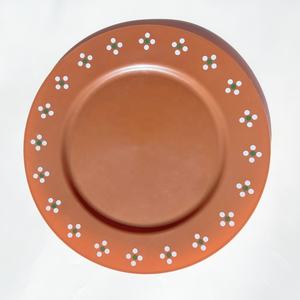จานพลาสติกสีน้ำตาลพิมพ์ลายดอกไม้ 12 ชิ้น/ชุด สำหรับอาหารและงานปาร์ตี้ - Product Image 3
