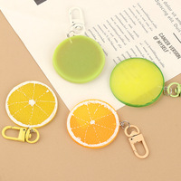 Mengda ornamen gantung, aksesori gantungan kunci kreatif liontin buah Lemon jeruk