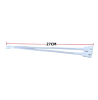 Câble séparateur de ventilateur PWM 4 broches personnalisable 1 à 2 Carte mère Refroidisseur de processeur Extension de fil Double ventilateur Adaptateur en Y avec contrôle de vitesse