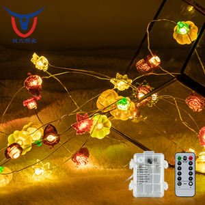 Guirlande lumineuse citrouille d'Halloween 3m 40 LED, décorations d'horreur DIY à suspendre pour la maison et l'extérieur, fournitures <span class=keywords><strong>de</strong></span> fête, intensité variable IP44 - Product Image 2