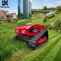 Promotion CE EPA DIY Robot Tondeuse à chenilles télécommandé sans fil à essence tout-terrain pour jardin et agriculture