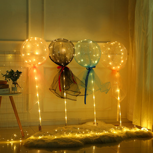 Globos Bobo Luminosos DIY Reutilizables con LED, Globos Transparentes con Forma de Rosa para el Día de la Madre, Regalos de Boda y Declaraciones - Product Image 3