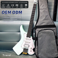 Fabricant de Guitares Sans Tête avec Logo Personnalisé, Usine de 13 Ans, Audité SGS, Micros SSH, Guitare de Voyage, OEM ODM