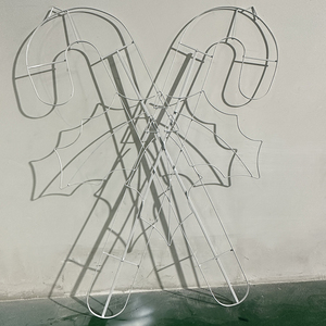 2D giáng sinh Nạng mô hình LED cầu vồng ánh sáng không thấm nước IP44 kỳ nghỉ ngoài trời trang trí khung kim loại khung sắt Motif đèn - Product Image 2