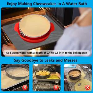 9 Inch Springform <b>Pan</b> - <b>Nonstick</b> Leakproof 304 Stainless Steel Springform Cake <b>Pan</b> with Removable Bottom - Product Image 3