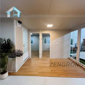 Casa Prefabbricata a Capsula in <span class=keywords><strong>Vendita</strong></span>, Container Abitativo da 40 Piedi, Casa Verde di Campagna con Alimentazione AC 220 Volt - Product Image 2