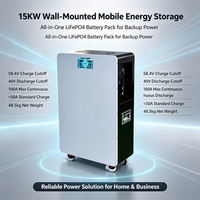 Batería de Almacenamiento LiFePO4 LN-F-48100W 51.2V 100Ah 5.12kWh con Ruedas y Pantalla Táctil, UPS de Emergencia Solar y Eólica de 100A para el Hogar