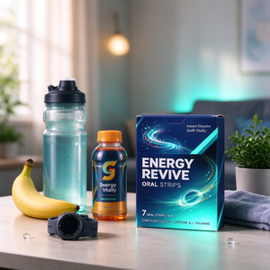 Strisce Orali a Rapido Assorbimento OEM Energy Revive con Caffeina, L-Teanina e Calcio per Concentrazione Mentale e Vitalità Quotidiana - Product Image 3