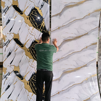 Usine directe Flexible intérieur PVC WPC décor panneau mural feuille pierre naturelle placage revêtement pierre en plastique Durable pour douches