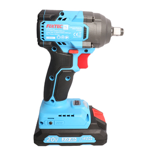 Clé à chocs sans fil FIXTEC 20V, couple élevé 450 Nm, moteur sans balais, batterie 2,0 Ah, entraînement 1/2 pouce, pour réparation de pneus de camion et de voiture, certifiée CE, vente en gros - Product Image 4