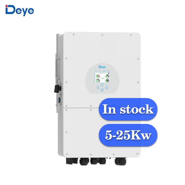 For DEYE Sun-5K-SG01HP3-EU-AM2 Hybrid Inverter 5KW to 25KW Three Phase Solar Inverter in Stock 6KW 8KW 10KW 12KW 15KW