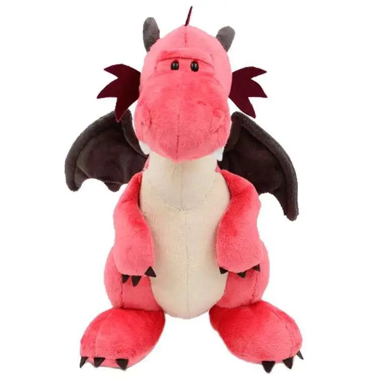 Double headed dragon flying dragon purple dragon houndour plush dinosaur doll