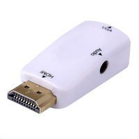 Adaptador HDMI a VGA con audio, 1080P