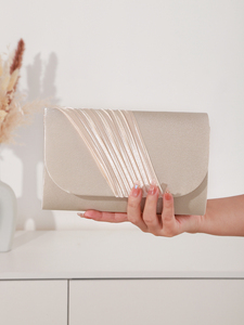 Bolso de Noche Elegante de Satén Plisado Cuadrado de Lujo Bell para Mujer, Estilo Sobre, para Banquete, de Diseñador, Famoso 5A - Product Image 2