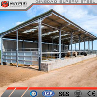 Structure en acier préfabriquée Bâtiment de ferme Structure en acier préfabriquée Étable à bétail Vache Ferme Chèvre Maison