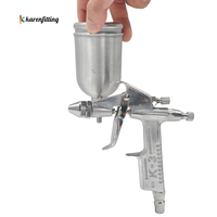 K-3 Mini pulvérisateur pneumatique professionnel d'aérographe de qualité bricolage avec alimentation par gravité et pression pour la peinture en cuir et les pistolets de pulvérisation électriques