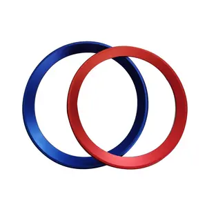 JDMotorsport88 Car Red Front Rear Logo Surrounding Ring Stylish For BMW 82ミリメートル & 74ミリメートルEmblem Hood